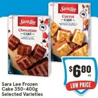 IGA Sara Lee Frozen Cake 350-400g offer