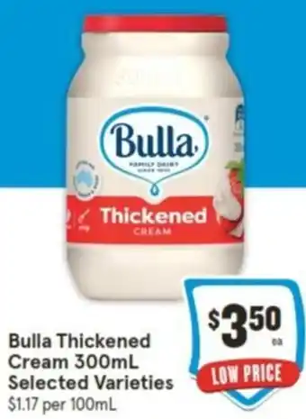 IGA Bulla Thickened Cream 300mL offer