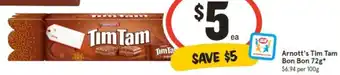 IGA Arnott's Tim Tam Bon Bon 72g offer