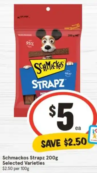 IGA Schmackos Strapz 200g offer
