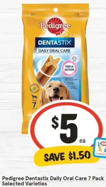 IGA Pedigree Dentastix Daily Oral Care 7 Pack offer