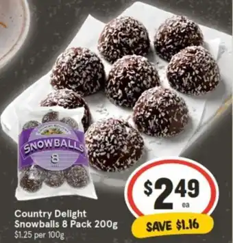 IGA Country Delight Snowballs 8 Pack 200g offer