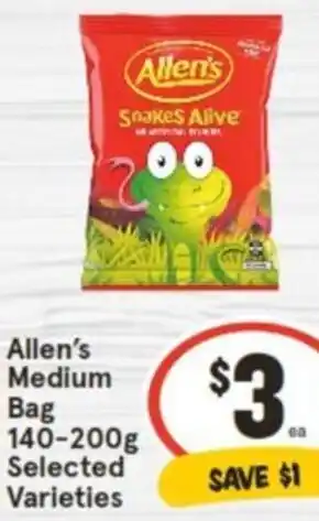 IGA Allen's Medium Bag 140-200g offer