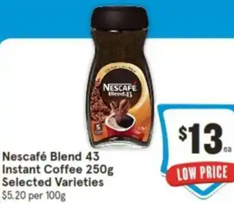 IGA Nescafé Blend 43 Instant Coffee 250g offer
