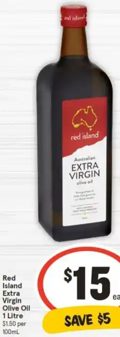 IGA Red Island Extra Virgin Olive Oil 1 Litre offer
