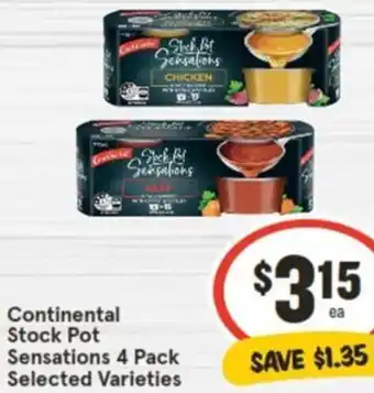 IGA Continental Stock Pot Sensations 4 Pack offer