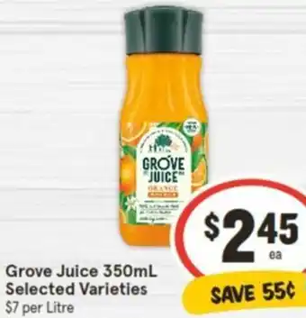 IGA Grove Juice 350mL offer