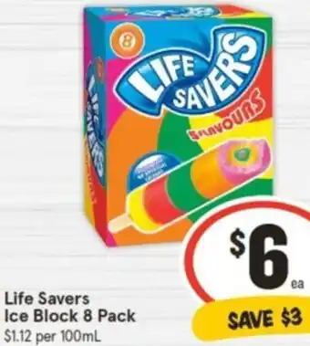 IGA Life Savers Ice Block 8 Pack offer