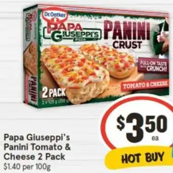 IGA Papa Giuseppi's Panini Tomato & Cheese 2 Pack offer