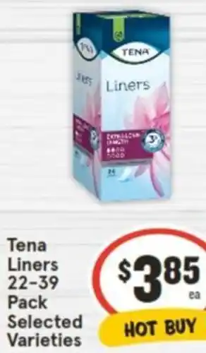 IGA Tena Liners 22-39 Pack offer