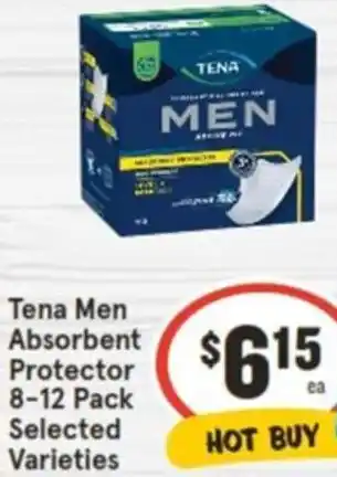 IGA Tena Men Absorbent Protector 8-12 Pack offer