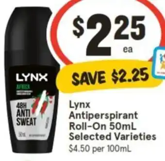 Lynx Antiperspirant Roll-On 50mL
