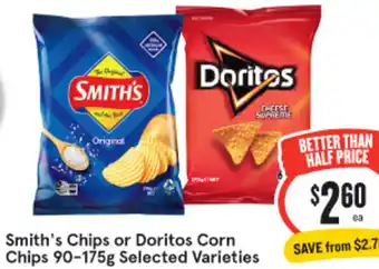 IGA Smith's Chips or Doritos Corn Chips 90-175g offer