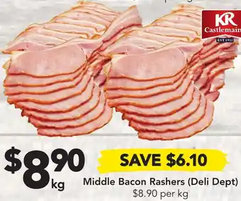 Drakes Middle Bacon Rashers offer