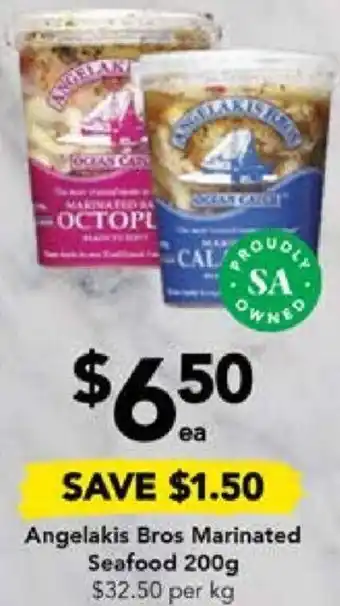 Drakes Angelakis Bros Marinated Seafood 200g offer