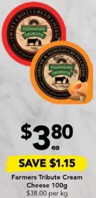 Drakes Farmers Tribute Cream Cheese 100g offer