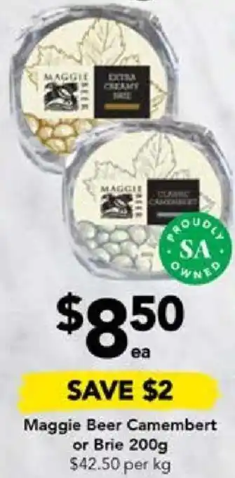 Drakes Maggie Beer Camembert or Brie 200g offer