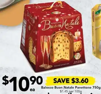 Drakes Balocco Buon Natale Panettone 750g offer