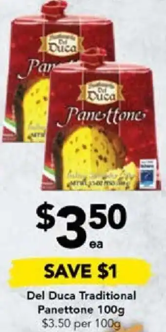 Drakes Del Duca Traditional Panettone 100g offer