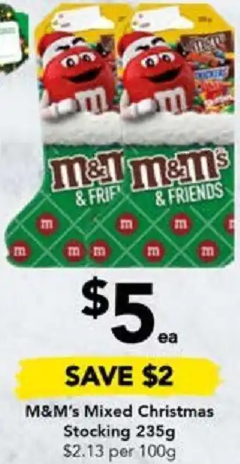 Drakes M&M's Mixed Christmas Stocking 235g offer