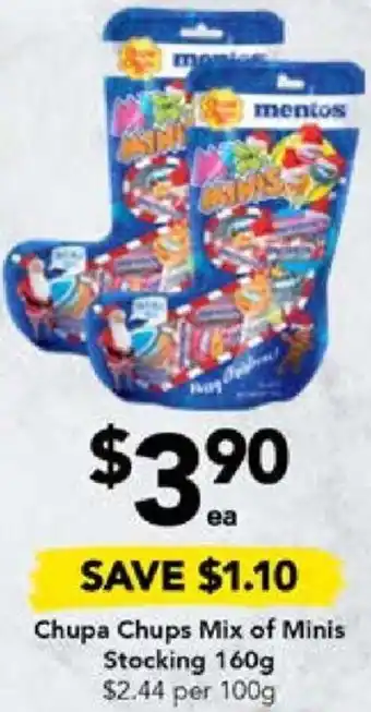 Drakes Chupa Chups Mix of Minis Stocking 160g offer