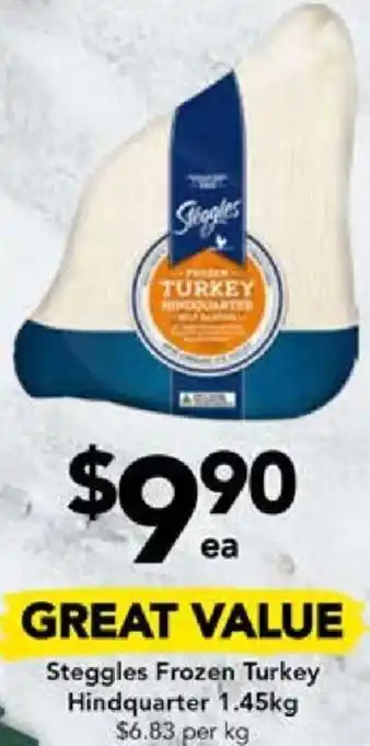 Drakes Steggles Frozen Turkey Hindquarter 1.45kg offer