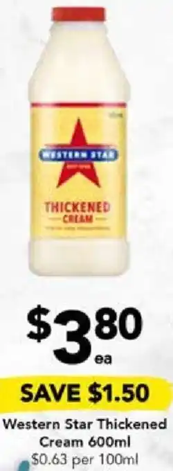 Drakes Western Star Thickened Cream 600ml offer