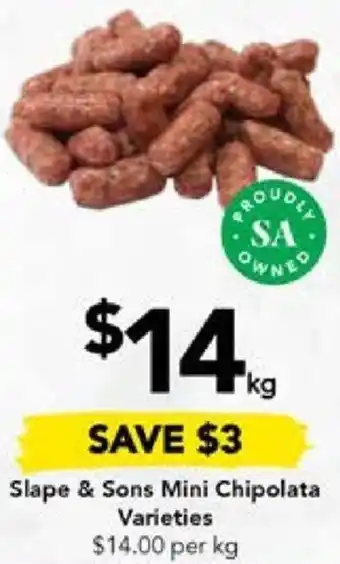 Drakes Slape & Sons Mini Chipolata Varieties offer