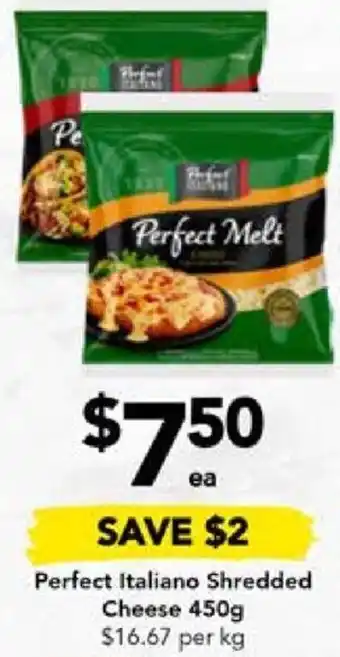Drakes Perfect Italiano Shredded Cheese 450g offer