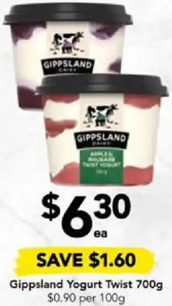 Drakes Gippsland Yogurt Twist 700g offer