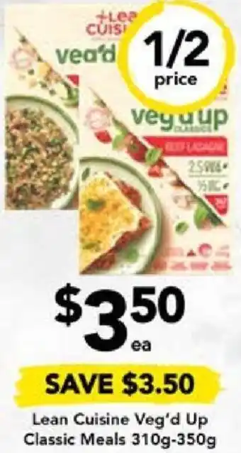Drakes Lean Cuisine Veg'd Up Classic Meals 310g-350g offer