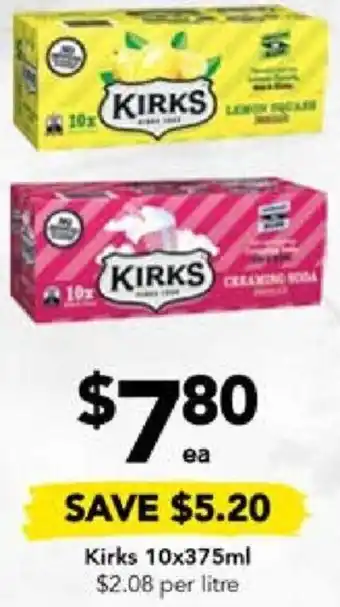 Drakes Kirks 10x375ml offer