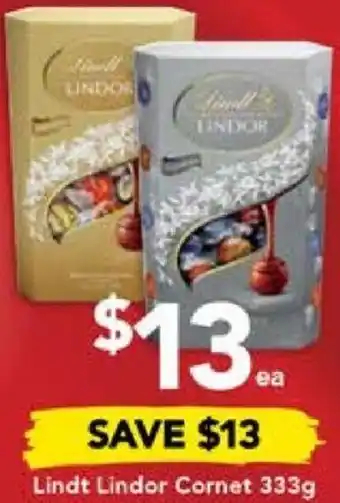 Drakes Lindt Lindor Cornet 333g offer