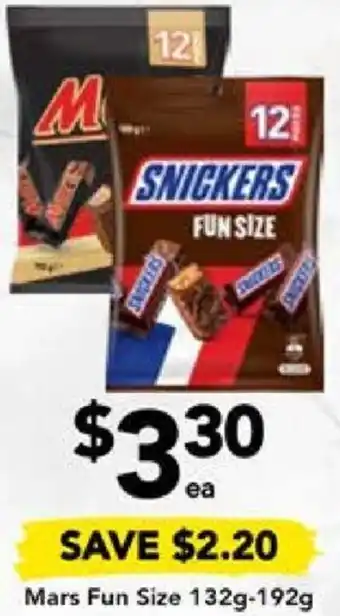 Drakes Mars Fun Size 132g-192g offer