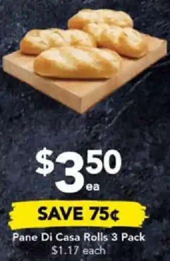 Drakes Pane Di Casa Rolls 3 Pack offer