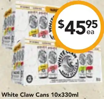 Drakes White Claw Cans 10x330ml offer