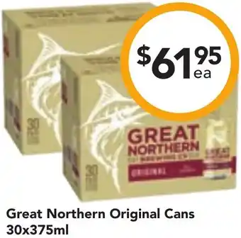 Drakes Great Northern Original Cans 30x375ml offer