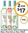 Tatachilla White Admiral Sauvignon Blanc, Pinot Gris or Rose 750ml