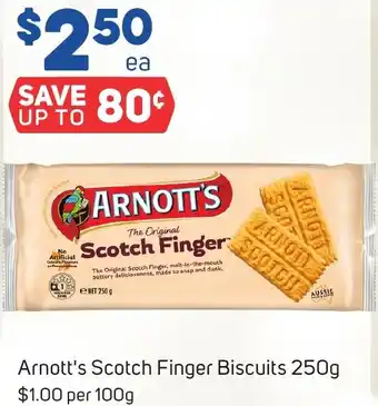 Foodland Arnott's Scotch Finger Biscuits 250g offer
