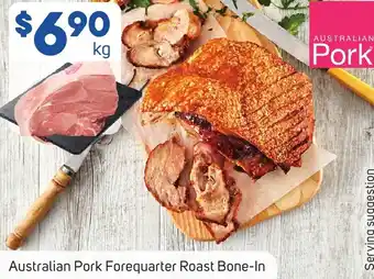 Foodland Australian Pork Forequarter Roast Bone-In offer