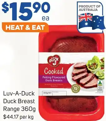 Foodland Luv-A-Duck Duck Breast Range 360g offer