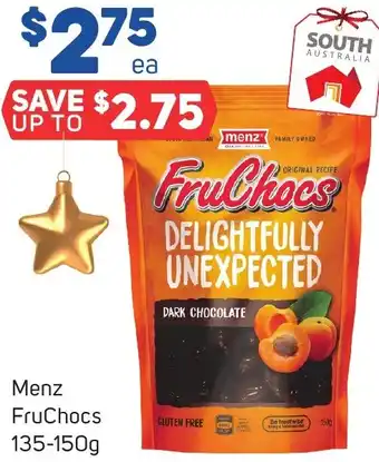Foodland Menz FruChocs 135-150g offer