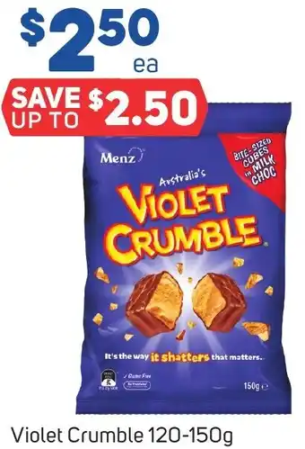 Foodland Violet Crumble 120-150g offer