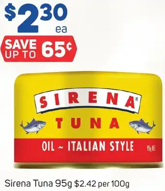Foodland Sirena Tuna 95g offer