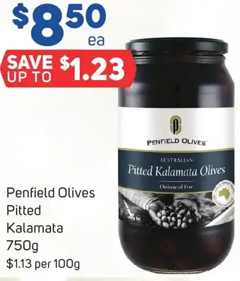 Foodland Penfield Olives Pitted Kalamata 750g offer