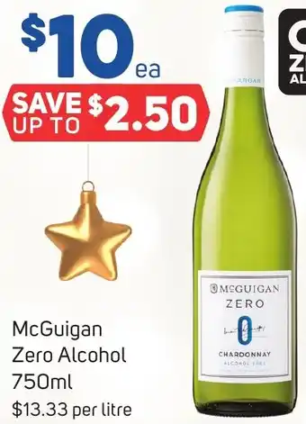 Foodland McGuigan Zero Alcohol 750ml offer