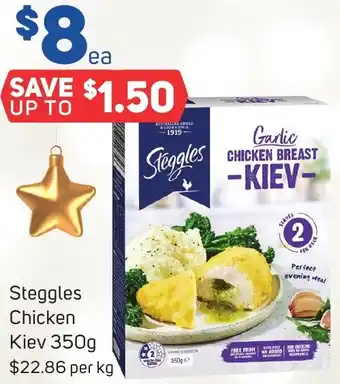 Foodland Steggles Chicken Kiev 350g offer