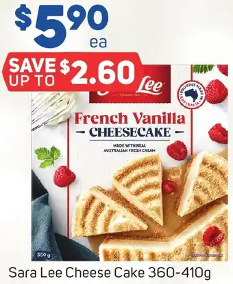 Foodland Sara Lee Cheese Cake 360-410g offer