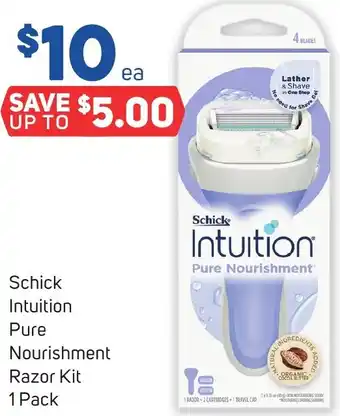 Schick Intuition Pure Nourishment Razor Kit 1 Pack