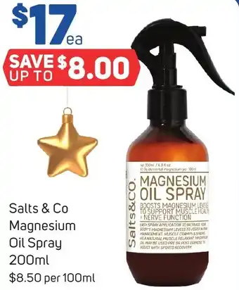 Foodland Salts & Co Magnesium Oil Spray 200ml offer